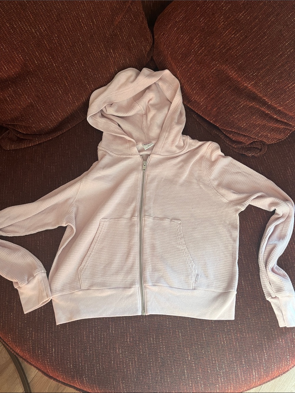 Light TNA Pink Zip-Up Hoodie Jacket